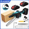 Bromose Elettrosega Elettrica per Lavorazione del Legno e Giardinaggio, 8 Pollici, Senza Spazzole, Sega Elettrica Monomanuale per Potatura, Compatibile con Batteria Makita 21V