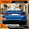 carinamoba Coppia di fanali posteriori a LED aggiornati per BMW Serie 2 F22 F23 F87 M2 dal 2014 al 2021, fanale posteriore multifunzionale con DRL integrato, luce freno e indicatore di direzione sequenziale,