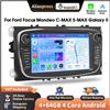 podofo Autoradio Podofo da 7 pollici per Ford Focus Mondeo C-MAX S-MAX Galaxy II con CarPlay Wireless, Android Auto, Stereo Multimediale, Navigazione GPS, FM/RDS, BT, 2din, HD, EQ, Touch Screen, Mirrorlink,