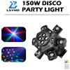 LSYNO Luce da discoteca a testa mobile da 150W con telecomando, luci rotanti per nightclub, DMX512, effetto LED Beam Strobe per feste, bar ed eventi