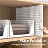 NONE Organizzatore Armadio Pieghevole Estraibile, Cesto Contenitore Impilabile in Plastica per Armadio, Cassettiera Ventilata per Vestiti, Contenitore per Bagno, Cucina, Soggiorno, Oggetti Vari