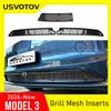 USVOTOV Inserti a rete per griglia per Tesla Model 3 Highland 2026 con versione telecamera anteriore, griglia di ventilazione ingresso aria, copertura paraurti, accessori auto