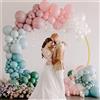 NONE Supporto per Arco di Palloncini 2,2M, Struttura Circolare in Metallo, Arco Dorato per Matrimoni, Cornice Fai-da-Te per Fiori, per Cerimonie e Feste di Compleanno