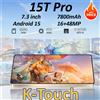K-Touch 15T Pro Smartphone Android 15, Cellulare 7.3 Pollici, 16+48MP, 22GB+2TB, 7800mAh, Wifi, GPS, Sblocco Facciale, 5G, Dual SIM, Lunga Durata della Batteria, per Uomini e Donne