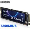 KOOTION SSD NVMe M2 da 1TB con Dissipatore di Calore, Unità a Stato Solido Interna M.2 Gen4 Originale PCIe 4.0x4 2280 per PS5, Laptop e PC