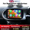 Mopect Autoradio Android 4+128GB per Mercedes Benz Smart 453 Fortwo 2014 2015 2016-2020, Sistema Multimediale con Apple CarPlay Wireless, Touchscreen IPS, Stereo, Lettore Video, 2 Din, Navigazione GPS, BT,