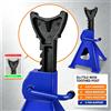 NONE 2 cavalletti per sollevamento auto resistenti, 8 posizioni di altezza regolabili 30-41,5 cm, supporto di sicurezza per assale auto, staffa di sollevamento per riparazione veicoli, cambio pneumatici,
