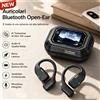 NONE M98 Auricolari Bluetooth Open Ear Con Schermo Touch HD, Traduzione AI 150+ Lingue, Cuffie Wireless con Microfono, Audio Hi-Fi, 30 Ore di Autonomia, Gancio Auricolare Ergonomico, Display Intelligente,