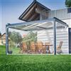 GKXLH Telo in PVC Rinforzato con Occhielli Antiruggine 420gsm, Telo Resistente Trasparente, Impermeabile, Antivento, Antigelo per Tende da Patio, Gazebo, Pareti Laterali, Ripari da Giardino, Include Corde