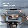 Podofo Autoradio MP5 Universale 7 Pollici Dual Din con Schermo Touch, Supporto Mirror Link Cablato, Radio FM, Controllo al Volante, USB, EQ, Supporto Telecamera Posteriore, Uscita Video Stereo,
