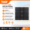 PowMr Pannello solare flessibile monocristallino PowMr da 20W, supporta la connessione in serie, incapsulato in PET EVA, impermeabile e resistente, per camper, auto, barca, campeggio, casa, sistema solare