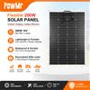 PowMr Pannello solare flessibile monocristallino PowMr da 200W, supporta connessione in serie fino a 600V, incapsulato in PET EVA, impermeabile e resistente, per camper, auto, barca, campeggio, casa,