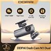 DDPAI N1 Dash Cam Dual 1296P con Registrazione Anteriore e Posteriore, Angolo Ampio 135 Gradi, IPS, Protezione Batteria, Monitoraggio Intelligente del Parcheggio, Controllo App
