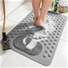NONE Tappetino da bagno antiscivolo con massaggio - Tappeto doccia ad asciugatura rapida, tappeto da bagno antiscivolo, superficie morbida e imbottita per massaggio ai piedi, per bagno