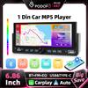 Podofo Autoradio Multimediale MP5 1 DIN da 6,86 Pollici con Carplay Wireless, Android Auto, Mirror Link, Schermo Touch HD 1280*480, Controllo al Volante, EQ, Radio FM, Supporto USB, Telecamera