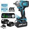 Betuyoo Avvitatore a Impulsi Senza Fili 1200Nm 1/2" a Velocità Variabile Compatibile con Batteria Makita 18V LXT con Luce LED