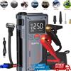 DWiusty Avviatore d'Emergenza 4 in 1 per Auto con Compressore d'Aria 150PSI, Caricabatterie Portatile 10000mAh, Avviatore Batteria Auto 1000A, Telecamera