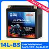 NONE Batteria per Moto Deespaek 14L-BS 12V 10Ah LiFePO4 430CCA con Display Tensione BMS, Senza Manutenzione per Yamaha Honda Suzuki ATV Scooter Motoslitta