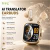 NONE NE72 Auricolari Traduttore AI Bluetooth Wireless con Schermo Touch HD, Traduzione Vocale in Tempo Reale 150+ Lingue, Cuffie Bluetooth con Custodia Display, Autonomia 40 Ore Audio HiFi Microfono Ideali