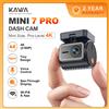 KAWA 4K Dashcam Anteriore MINI 7 Pro, Telecamera per Auto con APP/Controllo Vocale/WIFI6/GPS, Registratore Video Automatico, Dashcam, HDR, Telecamera per Cruscotto