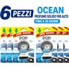 NONE Confezione da 6 o 12 Arbre Magique POP Ocean, profumatori auto solidi, fragranza delicata e fresca, formato scorta per auto, furgone, armadio e piccoli ambienti