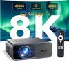 WIMIUS Proiettore Smart Wimius G1 45000lumens 4K con Sistema Google TV, Autofocus, Wi-Fi, Alta Qualità Full HD 1080P, Proiettore per Home Cinema e Film