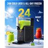 NONE Macchina per Slush da 2,8L, 5 Modalità di Funzionamento Preimpostate, Congelatore Rapido per Slushie in 15 Minuti con Funzione di Mantenimento a Freddo per 24 Ore, Autopulizia Automatica e Controllo