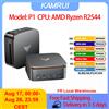 KAMRUI P1 AMD Ryzen R2544 8GB 16GB RAM 256GB ROM 4300U 16GB RAM 512GB ROM Mini PC con presa EU SSD Mini PC portatile da gioco Wifi5 BT4.2 4K Triplo Display Windows 11 Pro