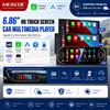 MEKEDE Magazzino UE Autoradio 1 DIN Wireless CarPlay Android Auto 'HD MP5 Lettore Multimediale FM Supporto BT USB Type-C TF Mirror Link Controllo Telecamera Posteriore Schermo Touch da 6,86" Consegna