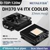 METALFISH Dissipatore CPU METALFISH DH370 a Basso Profilo, Ultra-Sottile 37MM per Piattaforme Compatte Mini ITX 1700/1200/115x/AM5 AM4