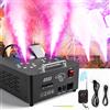 Macchina del fumo a doppio tubo da 2000W con uscita regolabile, DMX512, LED RGB 3in1, 13 canali, getto di colore per feste e matrimoni