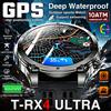 GUHUAVMI T-RX4 Ultra GPS Smartwatch Militare da Esterno per Uomo, Display AMOLED da 1.7", Bussola, Impermeabile 10ATM, Batteria da 850mAh, Chiamate Bluetooth