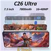 K-Touch C26 Ultra Smartphone Android 15, Cellulare con Schermo da 7.3 Pollici, Fotocamera 16+48MP, 22GB+2TB, Batteria 7800mAh, Sblocco Facciale, Versione Globale, per Uomini e Donne