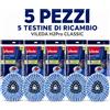 Vileda Confezione da 2, 3, 4 o 5 ricambi Vileda H2PrO Spin Mop, teste mocio in microfibra lavabili in lavatrice per pavimenti duri sigillati