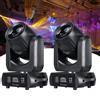 DJXFLI 2PCS 150W Luci a Testa Mobile LED Mini Beam&Spot 18 Prismi Rotanti 8 Colori&8 Gobos Luci Stroboscopiche per DJ, Discoteca e Bar