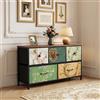 Anajqaqia Mobiletto con cassetti, 100×30×52 cm, cassettiera a 5 cassetti, mobiletto da ingresso, mobiletto porta TV, mobiletto contenitore, ideale per soggiorno, ingresso e camera da letto
