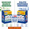 CHANTE CLAIR Confezione da 6 flaconi Chanteclair Detersivo Lavatrice 28 lavaggi, mix Pulito Profondo e Muschio Bianco, 3 flaconi per tipo, formato scorta bucato