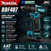Makita DDF487 18V Trapano Avvitatore a Impatto Brushless Senza Fili Ricaricabile Kit Utensili Elettrici per Riparazione Auto 🔋 Batteria al Litio Originale Makita 18V 6Ah BL1840 BL1830B BL1850B BL1850