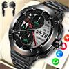 LIGE Orologio Intelligente LIGE per Uomo con NFC, Auricolari TWS 2 in 1, Smartwatch Sportivo, Chiamate Bluetooth Wireless, Monitoraggio Salute e Fitness