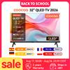 Coocaa Smart TV QLED da 32" - Google Cast integrato, 60Hz, HDR10 e HLG, Dolby Audio, Qyocare 5.0 Anti Luce Blu, senza sfarfallio, 2 porte HDMI e 2 porte USB, luminosità di 200 cd/m²