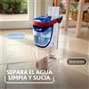 Vileda Confezione da 1 Vileda H2prO, sistema di pulizia per mocio piatto con separazione dell'acqua pulita da quella sporca, per pavimenti e pulizia domestica