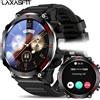 LAXASFIT Smartwatch LAXASFIT con Schermo Rotondo HD da 1,52", Torcia, Funzioni per Sport all'Aperto, Chiamate Bluetooth, Monitoraggio Frequenza Cardiaca, Ricarica Magnetica