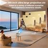 NONE Proiettore con Schermo Touch 4K, WiFi e Bluetooth, Proiettore Portatile Intelligente con Auto-Focus, Mini Proiettore per Film all'Aperto Compatibile con Telefono/TV/PC per Home Theater in Camera da