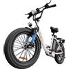 URLIFE Bicicletta Elettrica per Adulti URLIFE E20, Motore Brushless 250W, Batteria Rimovibile 48V 13Ah, Pneumatici Fat da 20", E-bike per Pendolari Urbani