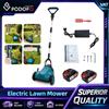 NONE Podofo 46000 RPM 3000W Tagliaerba Elettrico Brushless a 3 Velocità, Decespugliatore a Batteria con Larghezza di Taglio 210MM, con 2 Batterie e 1 Caricabatterie, Compatibile con Batteria Makita 18V,