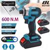 Magnitt Avvitatore Elettrico Brushless 600N.m, Trapano Avvitatore a Batteria, Kit Avvitatore a Impatto Elettrico a 5 Velocità, Utensile per Batteria Makita 18V
