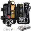 NONE Kit di sopravvivenza per esterni con coltello pieghevole, accendifuoco, bussola, paracord, coperta di emergenza e accessori multiuso, un kit di sopravvivenza portatile per campeggio, escursionismo,