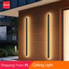 IRALAN Lampada da Parete LED Moderna per Esterni, Impermeabile, Resistente al Sole e alla Ruggine, Striscia Lunga Minimalista 100/115 CM, Nera, per Corridoio, Giardino, Ingresso