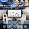 Hizpo 2din Android 14 Carplay Auto per Renault Scenic LL 2004 - 2009 Autoradio GPS Stereo Lettore Multimediale WIFI+4G DSP RDS BT SWC Schermo Touch QLED