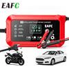 EAFC Caricabatterie Intelligente Automatico EAFC 12V 6A per Auto, Ricarica Rapida Portatile, Riparazione a Impulsi, Mantenitore di Carica, Display LCD, Modalità Invernale ed Estiva, Protezione Multipla per